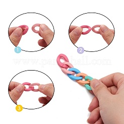 Rubberized Style Acrylic Linking Rings&nbsp;MACR-T041-12