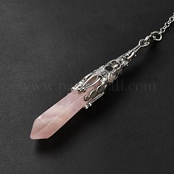Mixed Gemstone/Glass Dowsing Pendulum Big Pendants&nbsp;G-H285-06P