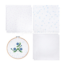 6Pcs 3 Colors 11CT Cross Stitch Fabric Sheets&nbsp;AJEW-PH0006-56