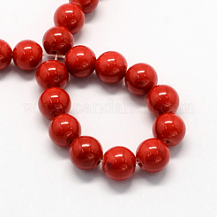 Natural Dyed Mashan Jade Gemstone Bead Strands&nbsp;X1-G-R272-8mm-01