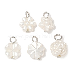 10Pcs 2 Colors Plastic Pearl Charms&nbsp;PALLOY-JF04027