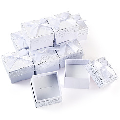 Bowknot Cardboard Paper Ring Gift Storage Boxes&nbsp;CON-TAC0001-16D