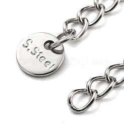 Tarnish Resistant 304 & 201 Stainless Steel Curb Chain Extender&nbsp;STAS-B045-03P