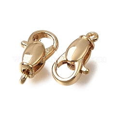 Brass Lobster Claw Clasps&nbsp;KK-CBA4292-09G