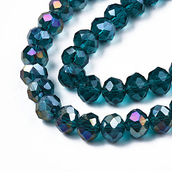 Electroplate Glass Beads Strands&nbsp;EGLA-A034-T10mm-B25
