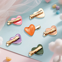12Pcs 6 Colors Iron Alligator Hair Clips&nbsp;PHAR-HY0001-08