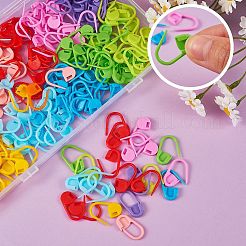 200Pcs 10 Colors Eco-Friendly ABS Plastic Knitting Crochet Locking Stitch Markers Holder&nbsp;KY-SZ0001-28