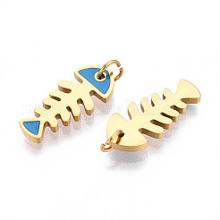 304 Stainless Steel Enamel Pendants&nbsp;STAS-N115-02B-G