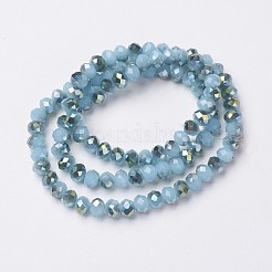 Electroplate Glass Beads Strands&nbsp;EGLA-A034-J6mm-S03