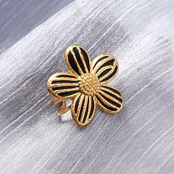 304 Stainless Steel Cuff Open Rings&nbsp;RJEW-S632-02A-G
