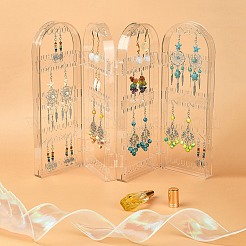 4 Foldable Screen Acrylic Earring Display Stands&nbsp;EDIS-N010-02
