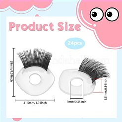 24Pcs Plastic Doll Eyes&nbsp;DIY-PH0033-07A