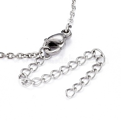 304 Stainless Steel Pendant Necklaces&nbsp;NJEW-Z008-04P