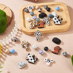 32Pcs 16 Styles Food Grade Eco-Friendly Silicone Focal Beads&nbsp;SIL-TA0002-79