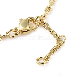 Brass Micro Pave Clear Cubic Zirconia Link Bracelets&nbsp;BJEW-Q336-01B-G