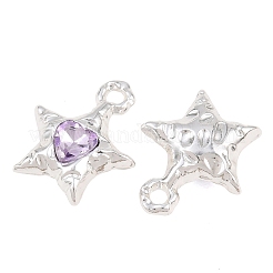 Y2K Style Alloy & Glass Pendants&nbsp;GL-CBA1FD3-01S-02