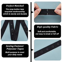10 Yards 2-Row Plastic Snap Button Tape&nbsp;FIND-OC0003-85A