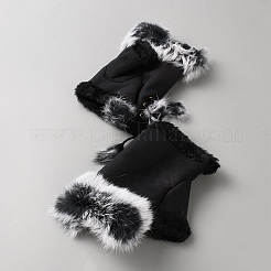 Suede Fabric Fingerless Gloves&nbsp;AJEW-WH20019-74A