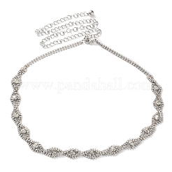Alloy Crystal Rhinestone Link Chain Belts&nbsp;AJEW-U019-01P-02