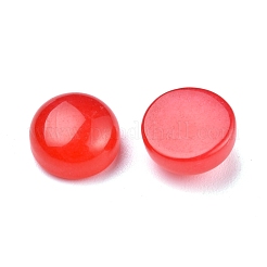Natural Jade Cabochons&nbsp;G-P393-R66-8MM