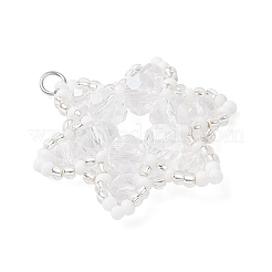 Electroplate Glass Pendants&nbsp;PALLOY-MZ00865