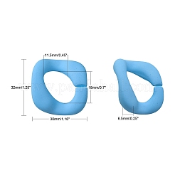 Rubberized Style Acrylic Linking Rings&nbsp;MACR-T041-02A