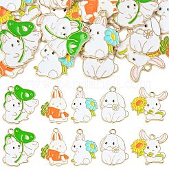 20Pcs 5 Style Alloy Enamel Pendants&nbsp;ENAM-CJ0005-66
