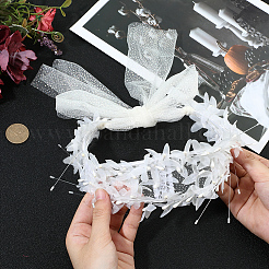 Alloy with Plastic Imitation Pearl Mesh Headpiece Cap&nbsp;AJEW-WH20054-127