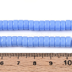Opaque Solid Color Glass Beads Strands&nbsp;LS-GLAA-N026-3x6mm-08