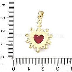Brass Micro Pave Cubic Zirconia Pendants&nbsp;KK-F930-19G