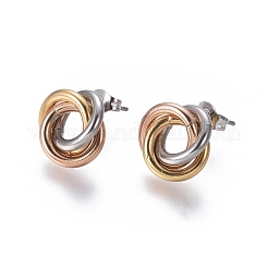 304 Stainless Steel Stud Earrings&nbsp;EJEW-L241-02B
