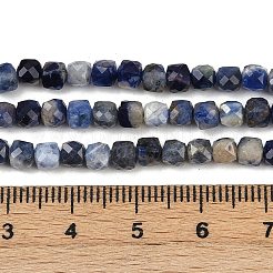 Natural Sodalite Beads Strands&nbsp;G-RM2025-D48-4x4mm