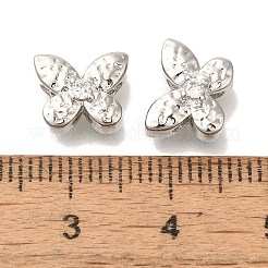 Brass Micro Pave Cubic Zirconia&nbsp;KK-Q001-04P-02