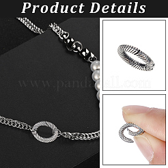 1Pc Sterling Silver Twister Clasps&nbsp;STER-BBC0009-54