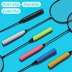 8Pcs 8 Colors PU Leather Anti-slip Badminton Tennis Racket Grip Tape&nbsp;DIY-SP0005-46