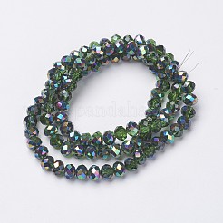 Electroplate Transparent Glass Beads Strands&nbsp;LS-EGLA-A034-T4mm-Q04