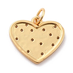 Brass Micro Pave Clear Cubic Zirconia Pendants&nbsp;ZIRC-J024-14G