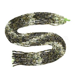 Natural Greeb Tourmaline Beads Strands&nbsp;G-G302-A01-3mm