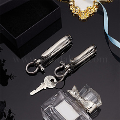 1Pc U-Shaped Brass Key Hook Shanckle Clasps&nbsp;KK-PH0009-54A