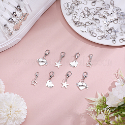 40Pcs 4 Styles Zinc Alloy Shoe Charms&nbsp;HJEW-ME0001-26