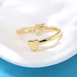 Brass Cuff Rings for Women&nbsp;RJEW-U044-T