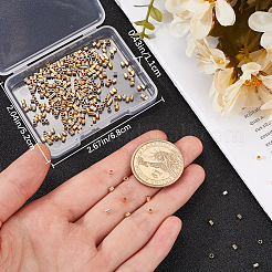 300Pcs Brass Crimp Beads&nbsp;KK-BBC0014-71