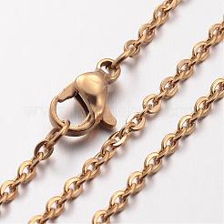 Ion Plating(IP) 304 Stainless Steel Necklace&nbsp;MAK-K004-20G