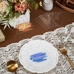 240Pcs Transparent Acrylic Blank Place Cards&nbsp;AJEW-WA0001-90