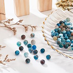 Round Natural Apatite Beads Strands&nbsp;G-NB0003-83