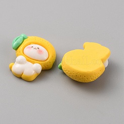 Fruit Character Opaque Resin Cabochons&nbsp;RESI-WH0029-28A