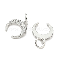 Brass Micro Pave Cubic Zirconia Pendants&nbsp;KK-D386-15P-01
