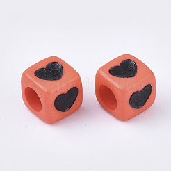 Opaque Acrylic Beads&nbsp;SACR-T349-004