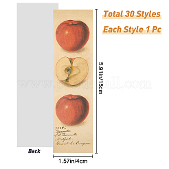 Fruit Pattern Paper Bookmarks for Office School&nbsp;AJEW-GF0004-40C