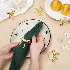 Bowknot Alloy Napkin Rings&nbsp;AJEW-WH0880-76